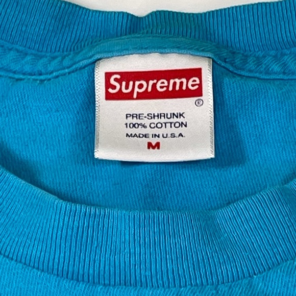Supreme Piss Off Bottle Cap Mens Medium Size Blue Graphic Tee Shirt Top - Picture 3 of 5